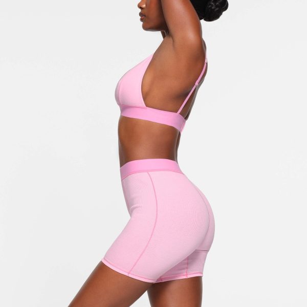 COTTON RIB BOXER | BUBBLE GUM