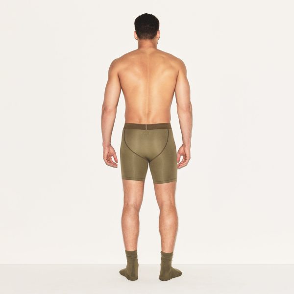 SKIMS COTTON MENS 5′′ BOXER BRIEF 3-PACK | ARMY MULTI