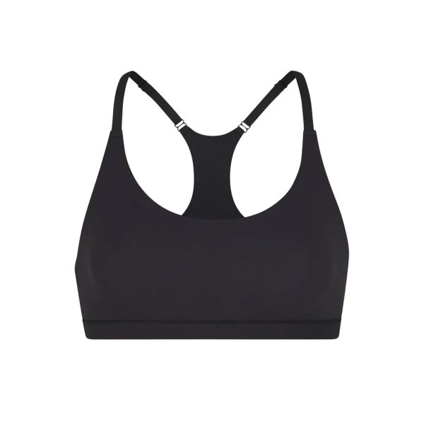 FITS EVERYBODY RACERBACK SCOOP BRALETTE | ONYX