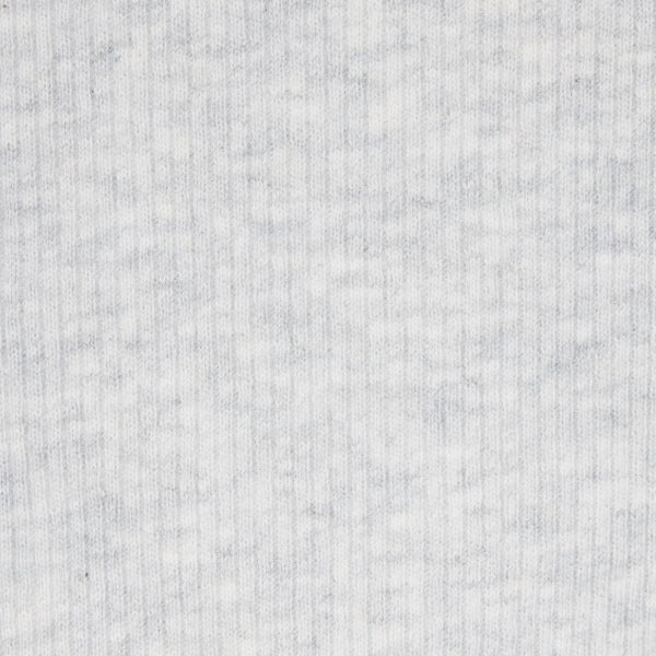 COTTON RIB ZIP UP HOODIE | LIGHT HEATHER GREY