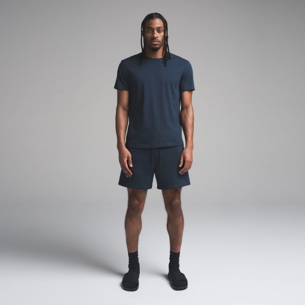 FLEECE LOUNGE MENS RELAXED SHORT | NAVY