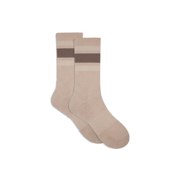MENS EVERYDAY STRIPE SOCK | TAN