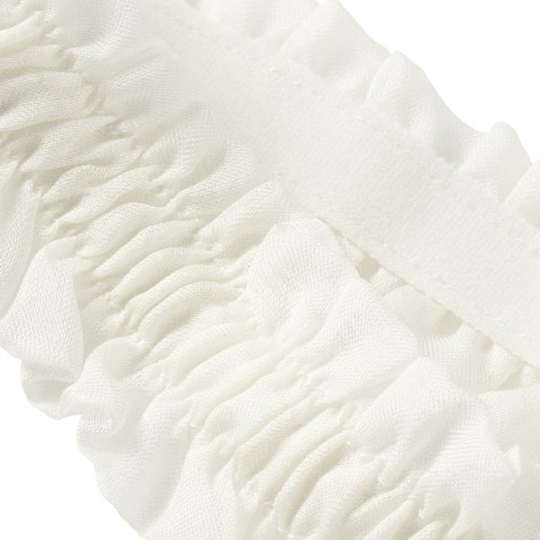 SKIMS ROMANCE SMOCKED GARTER | IVORY