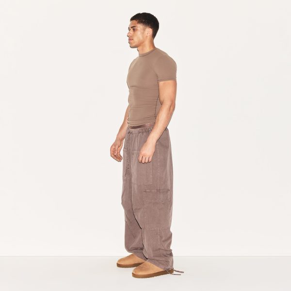 WOVEN MENS CARGO PANT | UMBER