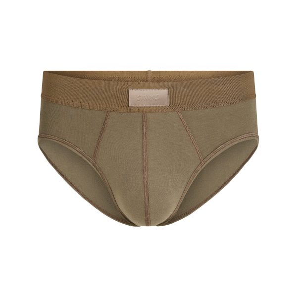 SKIMS COTTON MENS BRIEF | ARMY