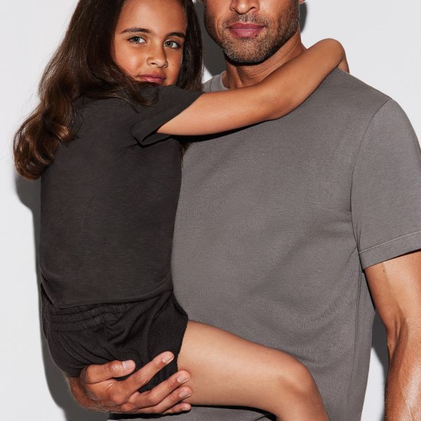 JERSEY SLEEP MENS T-SHIRT | WASHED GUNMETAL