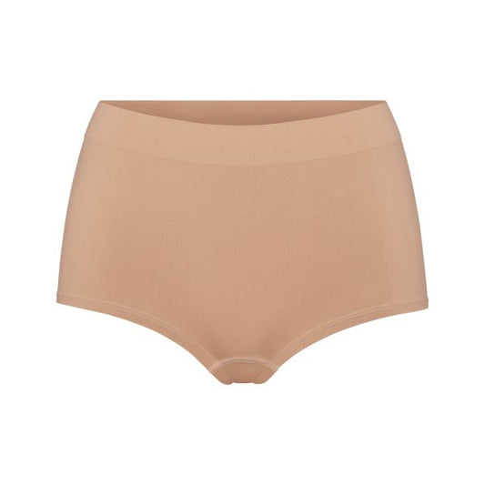 SOFT SMOOTHING SEAMLESS BOY SHORT | OCHRE