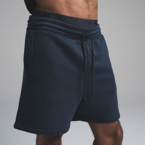 FLEECE LOUNGE MENS RELAXED SHORT | NAVY