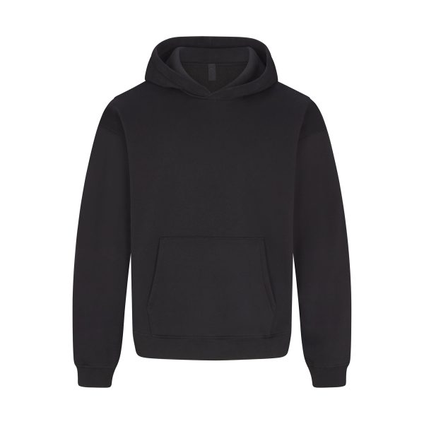 FLEECE LOUNGE MENS RELAXED HOODIE | WASHED ONYX