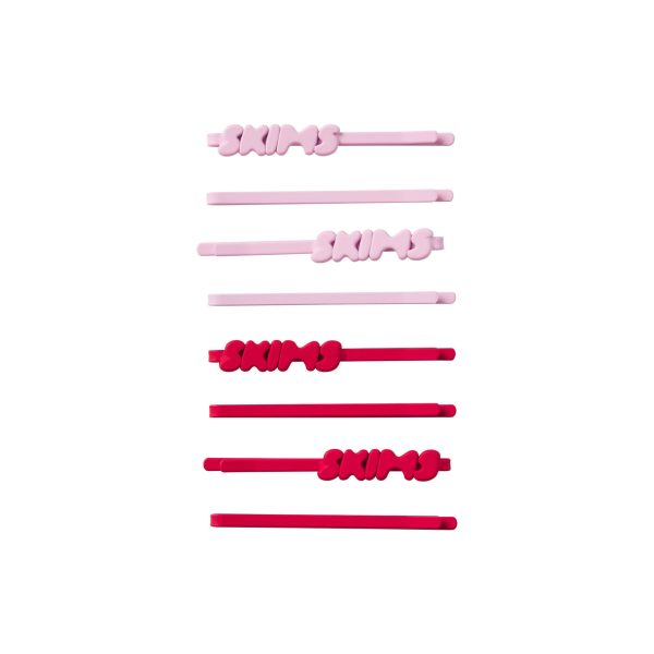 LOGO BOBBY PIN 6-PACK | BUBBLE GUM CAYENNE MULTI
