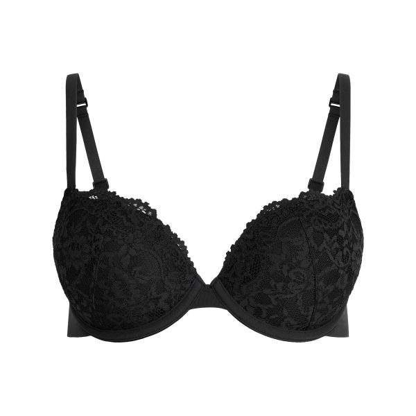 FITS EVERYBODY LACE PUSH-UP BRA | ONYX