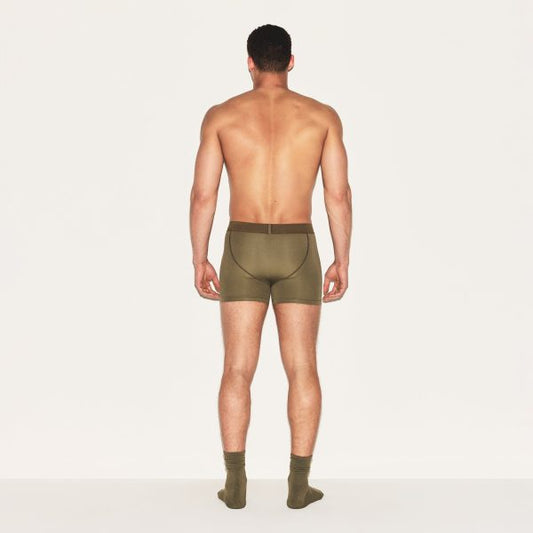 SKIMS COTTON MENS 3′′ BOXER BRIEF | ARMY