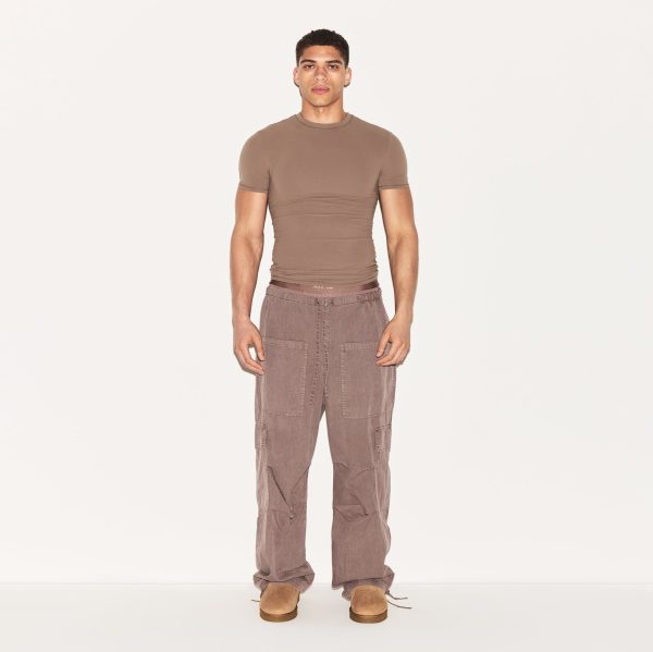 WOVEN MENS CARGO PANT | UMBER