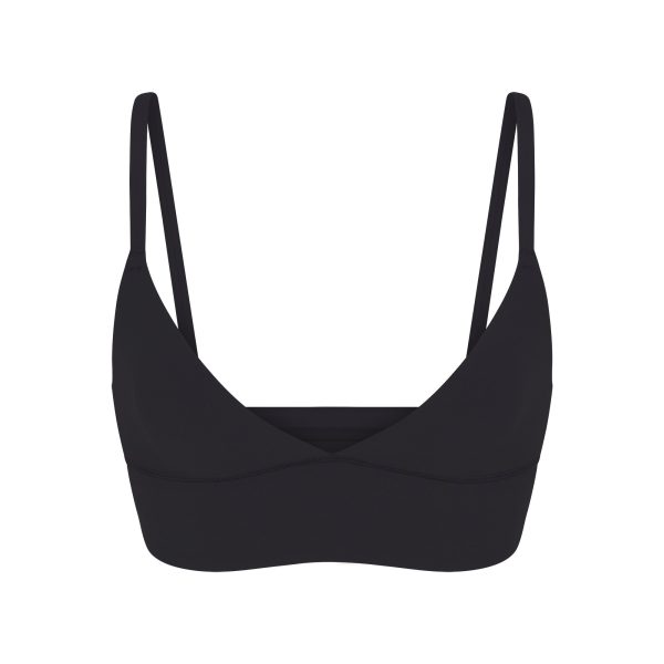 FITS EVERYBODY TRIANGLE LONGLINE BRALETTE | ONYX