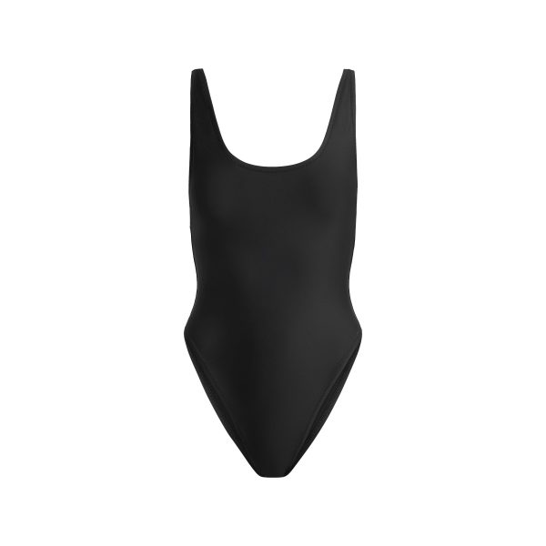 SIGNATURE SWIM SCOOP NECK ONE PIECE | ONYX
