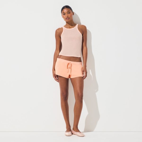 FRENCH TERRY SHORT SHORT | CANTALOUPE