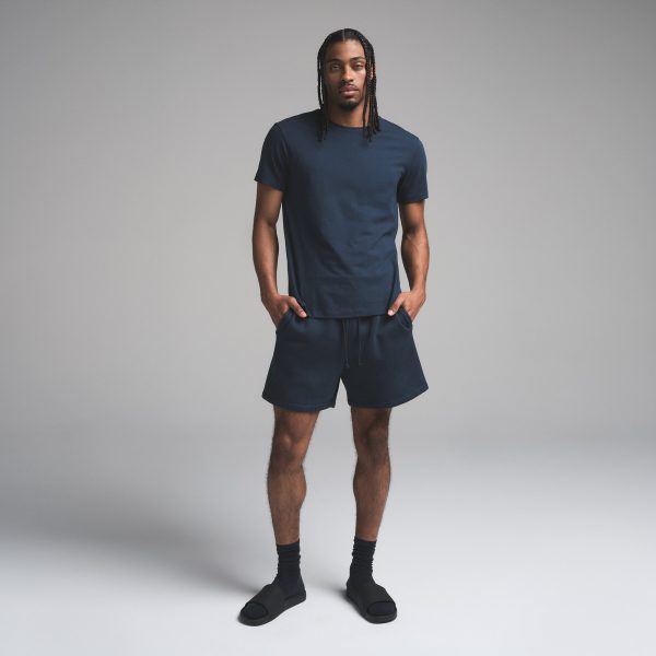 FLEECE LOUNGE MENS RELAXED SHORT | NAVY