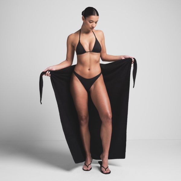 TERRY COVER-UPS TIE SARONG | ONYX