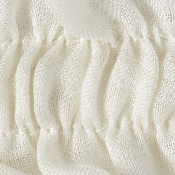 SKIMS ROMANCE SMOCKED GARTER | IVORY