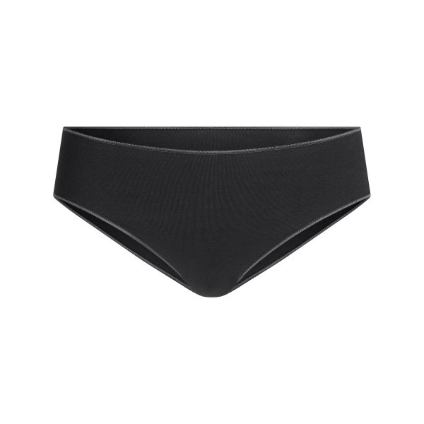 LIGHTWEIGHT COTTON HIPSTER | SOOT TONAL