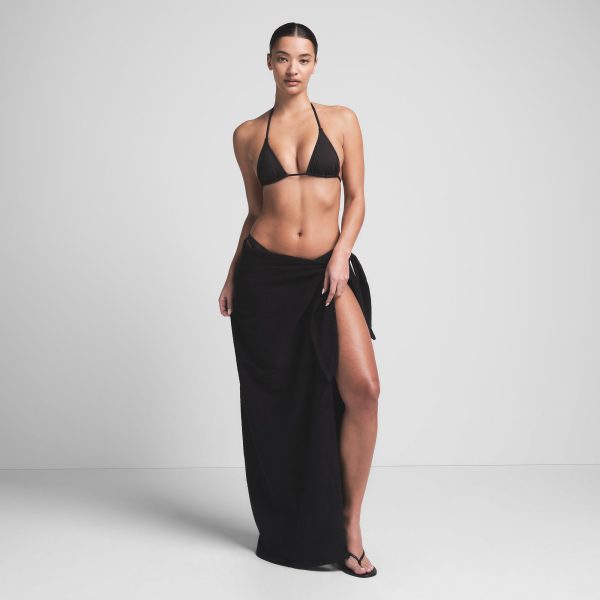 TERRY COVER-UPS TIE SARONG | ONYX