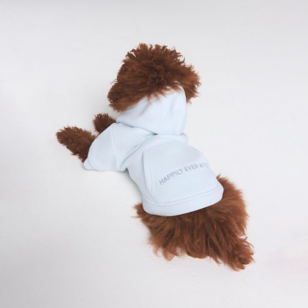 COTTON FLEECE PET HOODIE | CLOUD