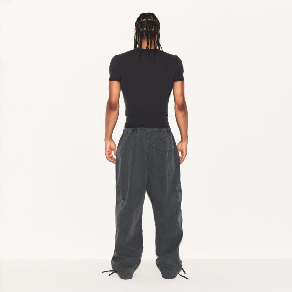 WOVEN MENS CARGO PANT | ASH