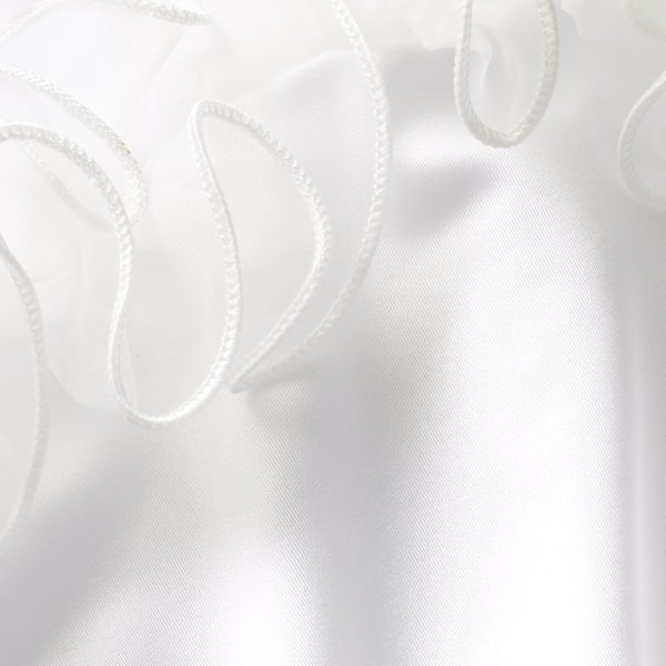 BRIDAL SWIM RUFFLE DIPPED TIE BIKINI BOTTOM | SNOW