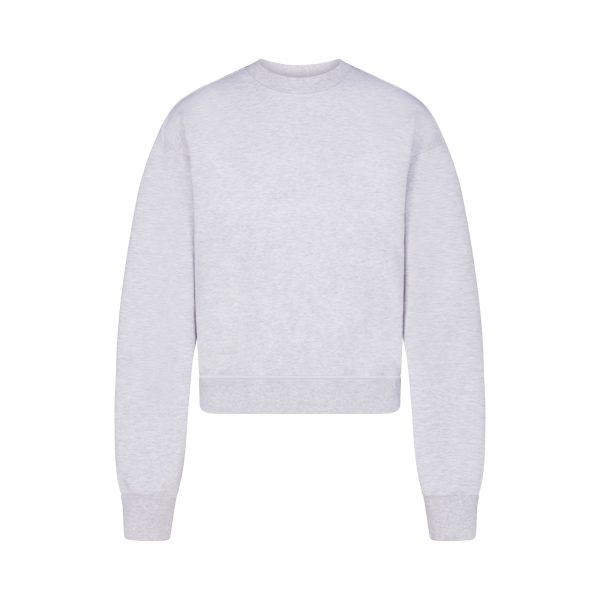 COTTON FLEECE CLASSIC CREWNECK | LIGHT HEATHER GREY
