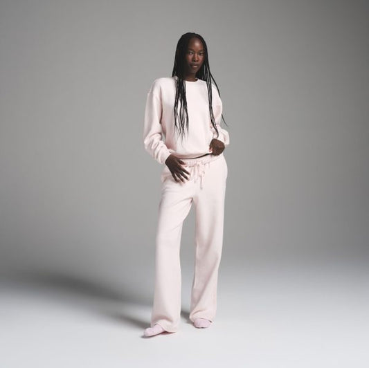 COTTON FLEECE CLASSIC CREWNECK | BARELY PINK