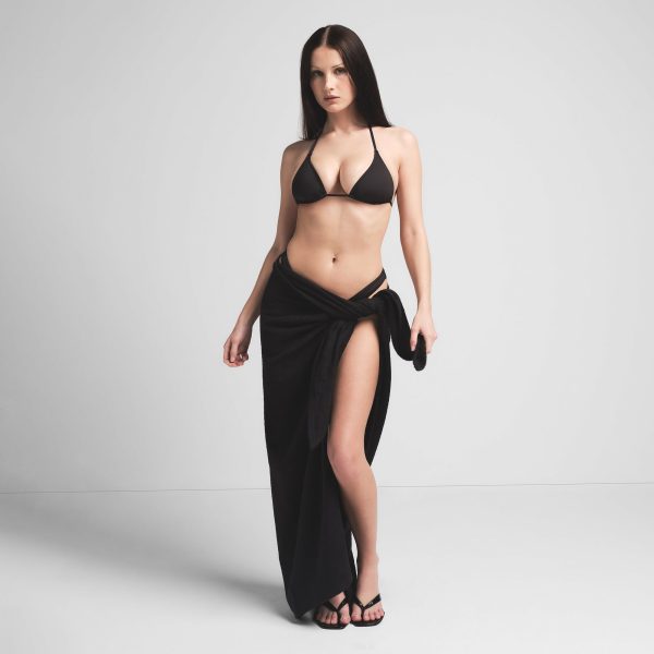 TERRY COVER-UPS TIE SARONG | ONYX