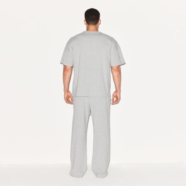 JERSEY LOUNGE MENS RELAXED STRAIGHT LEG PANT | HEATHER GREY