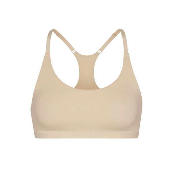 FITS EVERYBODY RACERBACK SCOOP BRALETTE | SAND