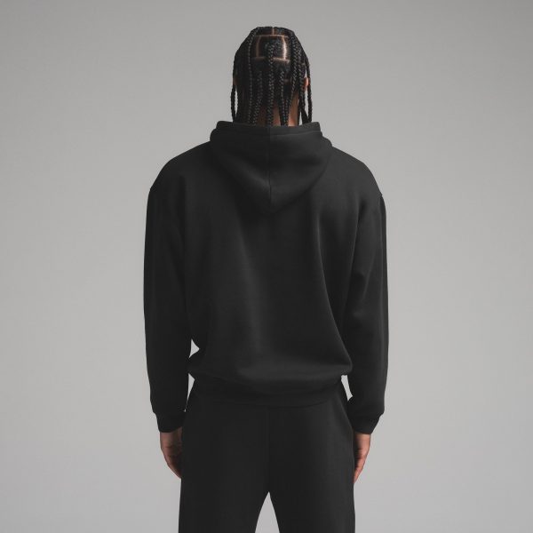 FLEECE LOUNGE MENS RELAXED HOODIE | WASHED ONYX