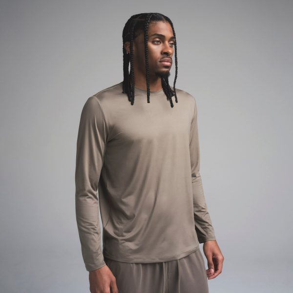 OUTDOOR JERSEY MENS CLASSIC LONG SLEEVE T-SHIRT | TRUFFLE