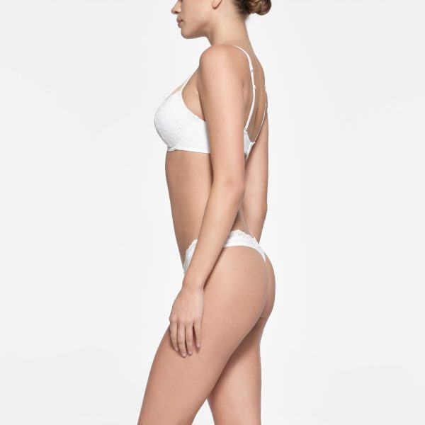 FITS EVERYBODY LACE PUSH-UP BRA | MARBLE