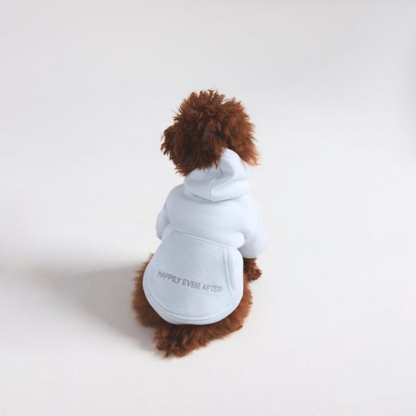 COTTON FLEECE PET HOODIE | CLOUD