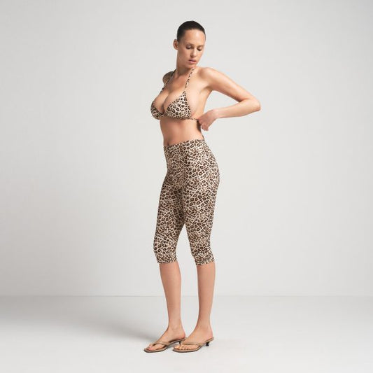 SIGNATURE SWIM CAPRI | CHAMPAGNE LEOPARD PRINT