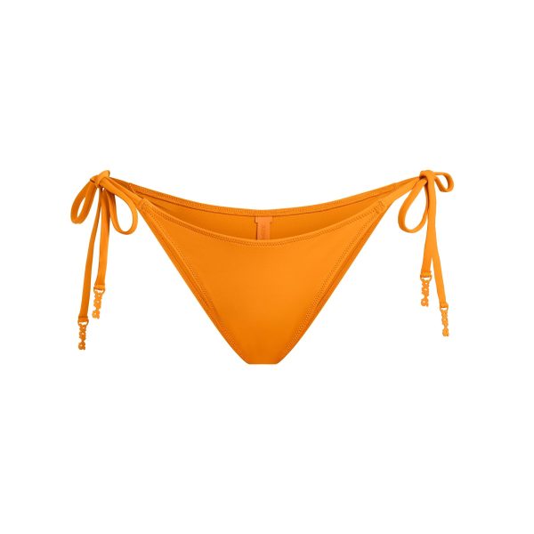 SIGNATURE SWIM DIPPED TIE BIKINI BOTTOM | TANGERINE