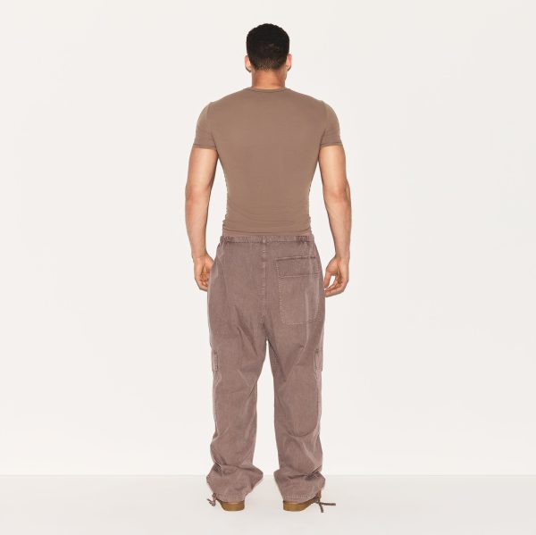 WOVEN MENS CARGO PANT | UMBER