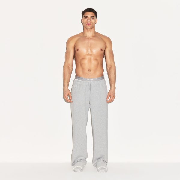 JERSEY LOUNGE MENS RELAXED STRAIGHT LEG PANT | HEATHER GREY