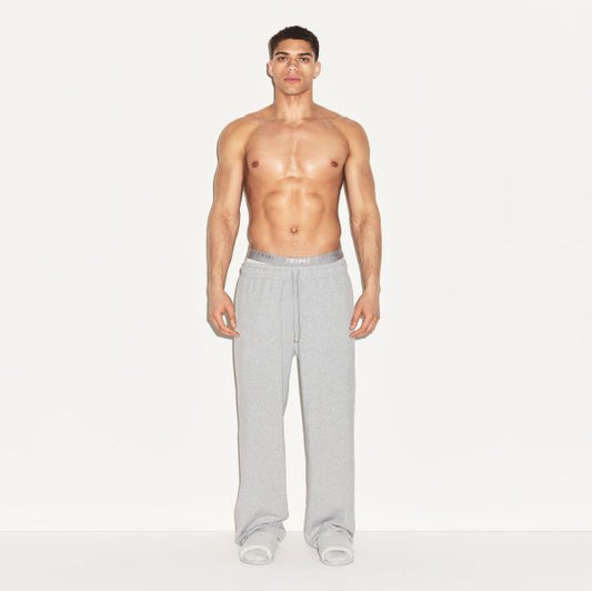 JERSEY LOUNGE MENS RELAXED STRAIGHT LEG PANT | HEATHER GREY