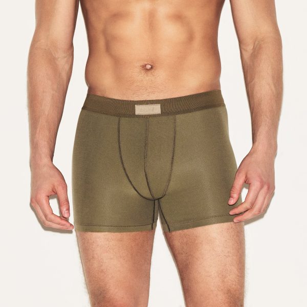 SKIMS COTTON MENS 3′′ BOXER BRIEF 3-PACK  | ARMY MULTI
