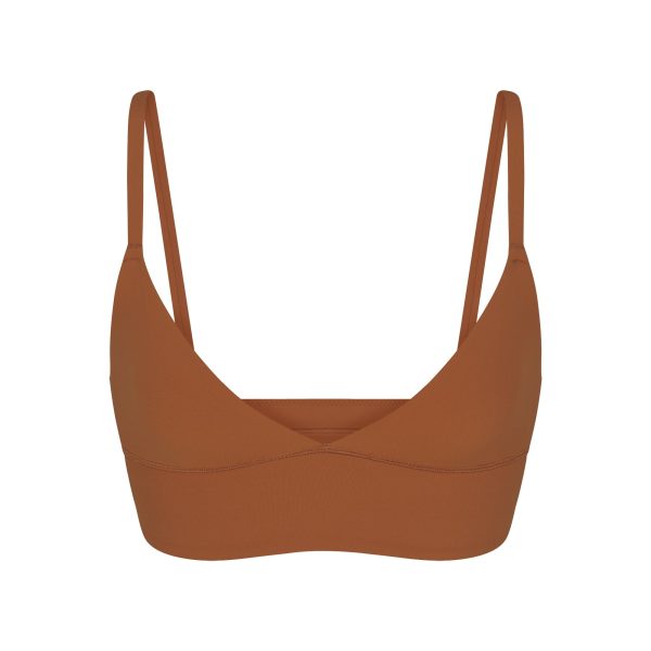 FITS EVERYBODY TRIANGLE LONGLINE BRALETTE | BRONZE