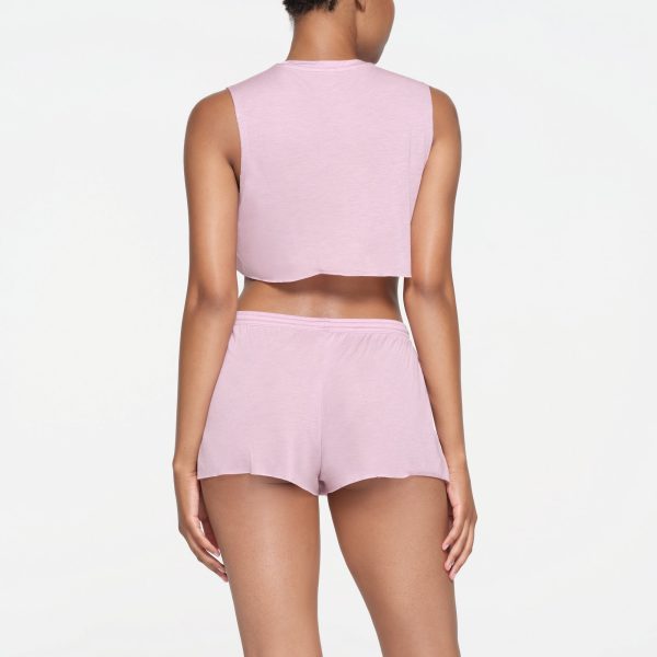 KIMS SLEEP SUPER CROPPED TANK | ORCHID