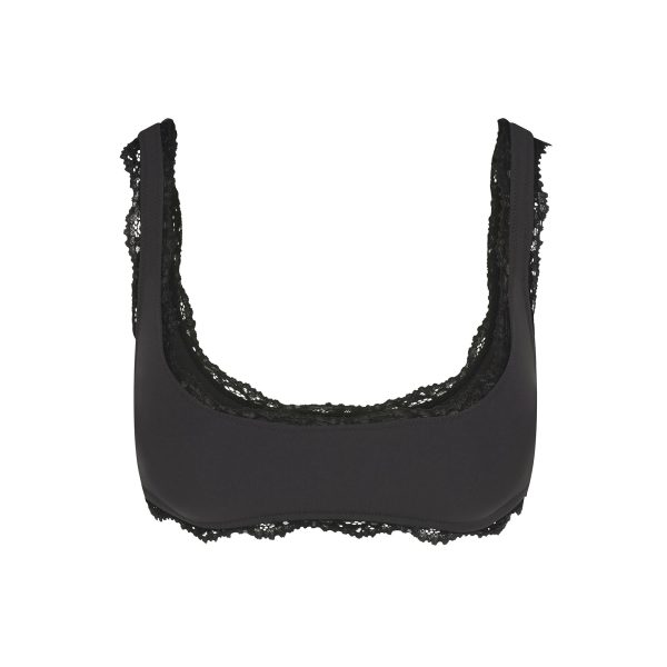 FITS EVERYBODY LACE SQUARE NECK BRALETTE | ONYX