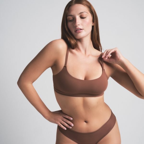 FITS EVERYBODY SCOOP BRALETTE 2-PACK | RED SNOWFLAKE FAIR ISLE AND BRANDY