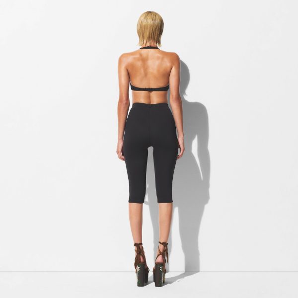 SIGNATURE SWIM HALTER SCOOP BIKINI TOP | ONYX