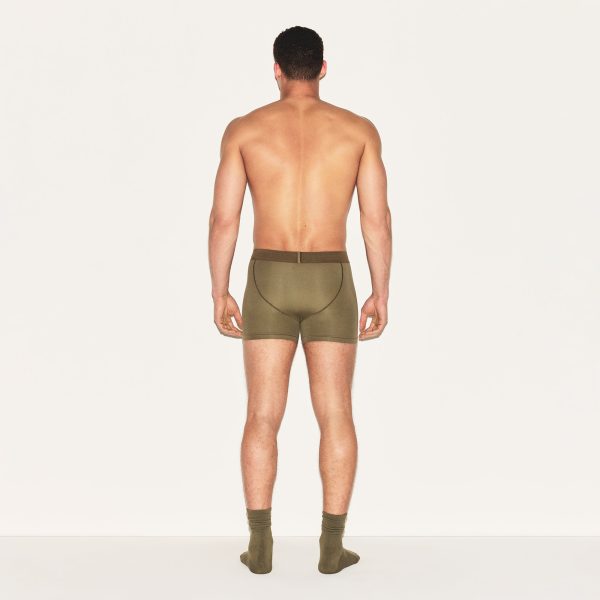 SKIMS COTTON MENS 3′′ BOXER BRIEF 3-PACK  | ARMY MULTI