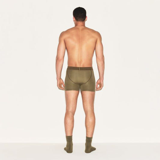 SKIMS COTTON MENS 3′′ BOXER BRIEF 3-PACK  | ARMY MULTI